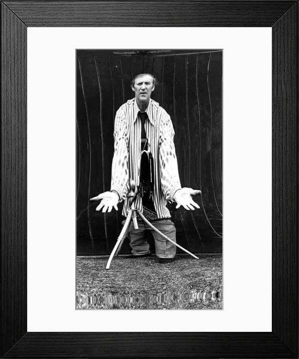 Framed Print : Photograpy John Curtis October 1975 Photographer John Curtis standing in front of Framed Print : Photograpy John Curtis October 1975 Photographer John Curtis standing in front of
