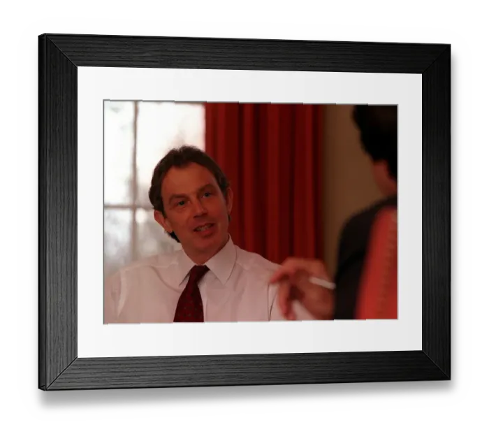 Framed Print : Tony Blair British Prime Minister April 1998 At No 10 Downing Street