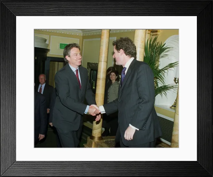 Framed Print : Piers Morgan and Tony Blair May 1999 at the Dorchester Hotel for the Mirror Pride Framed Print : Piers Morgan and Tony Blair May 1999 at the Dorchester Hotel for the Mirror Pride