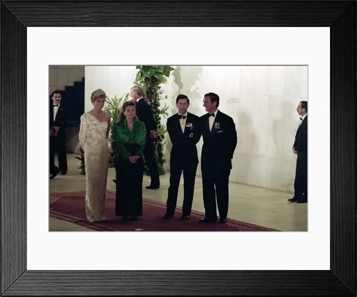 Framed Print : Prince and Princess of Wales official Visit to Brazil, April 1991