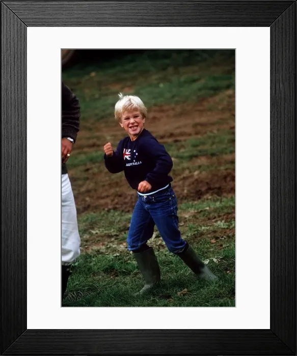 Framed Print : Peter Phillips Gatcombe Horse Trials September 1984