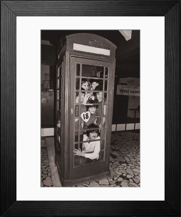 Framed Print : Phone Box January 1978 20 hard pressed young people found themselves engaged in a Framed Print : Phone Box January 1978 20 hard pressed young people found themselves engaged in a