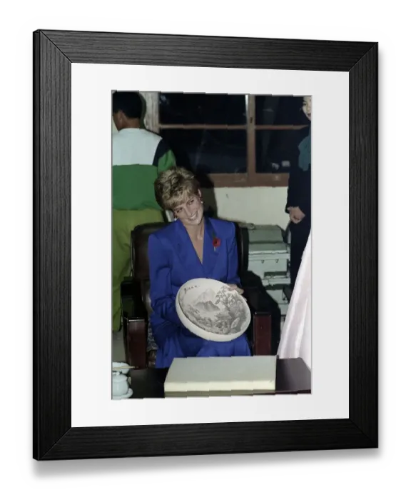 Framed Print : Prince and Princess of Wales Official Overseas Visit to South Korea