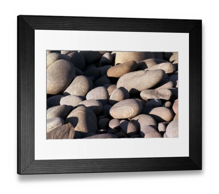 Framed Print : Sea defences Stones Bideford Devon Framed Print : Sea defences Stones Bideford Devon