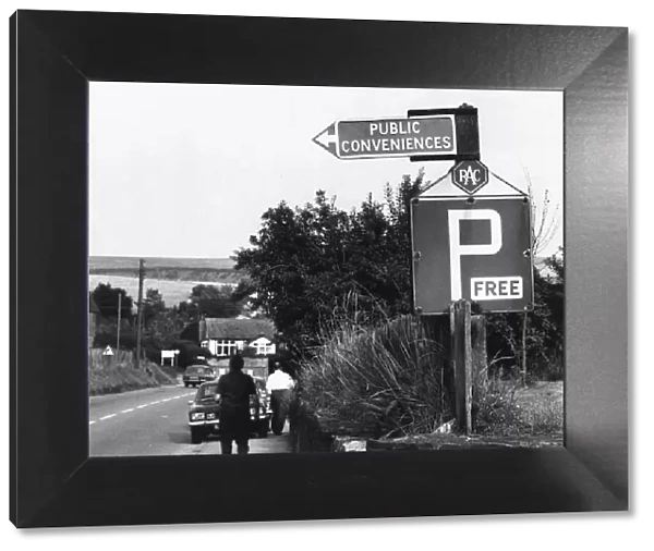 FUNNY Road Sign Road Signs August 1974 Road Signs Public Conveniences