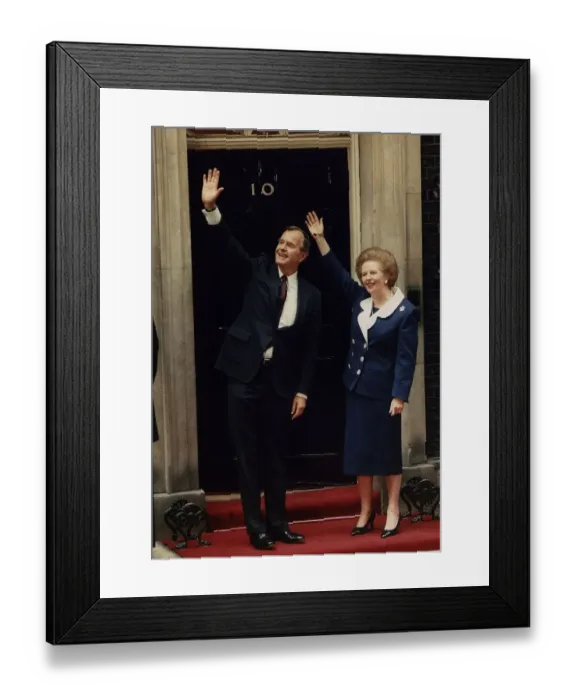 Framed Print : George Bush President of the United States with Prime Minister Margaret Thatcher Framed Print : George Bush President of the United States with Prime Minister Margaret Thatcher