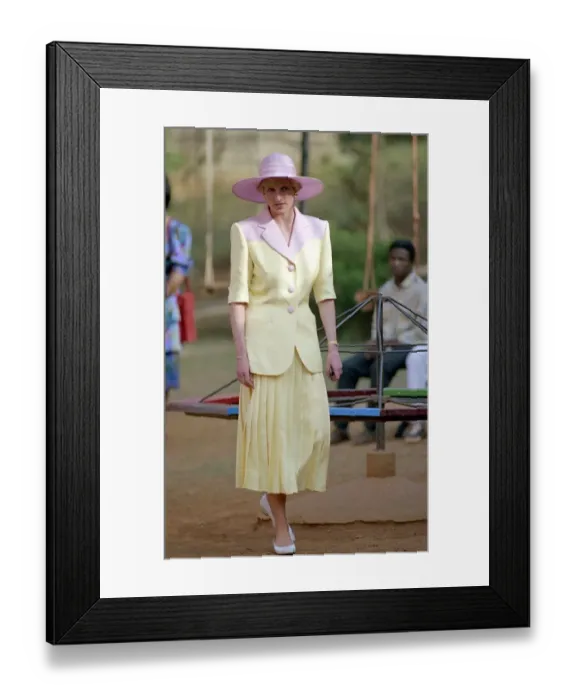 Framed Print : Prince and Princess of Wales Official Visit to Cameroon in West Africa Framed Print : Prince and Princess of Wales Official Visit to Cameroon in West Africa
