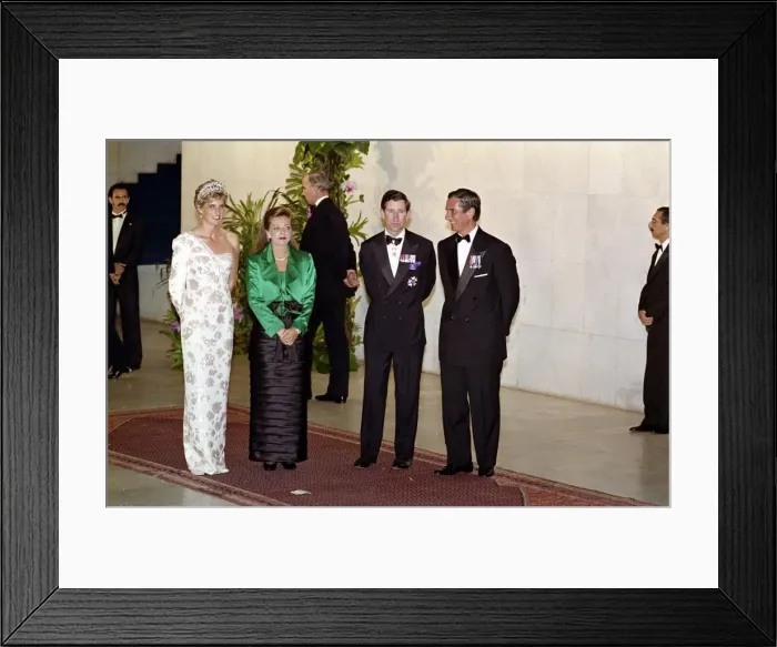 Framed Print : Prince and Princess of Wales official Visit to Brazil, April 1991