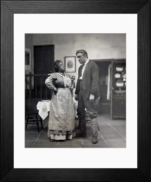 Framed Print : Scene from the play Mary-girl'starring Norman McKinnel as Ezna