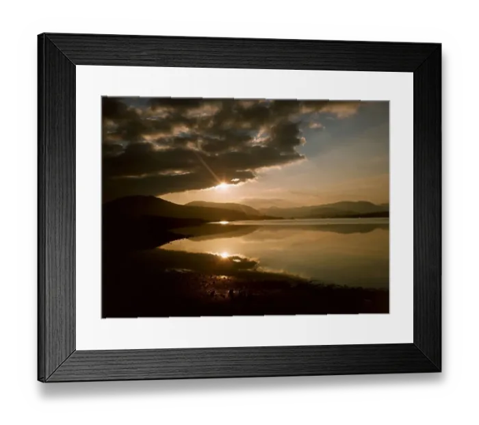 Framed Print : Evening over Loch Ba showing the mountains of Glencoe Scotland Framed Print : Evening over Loch Ba showing the mountains of Glencoe Scotland