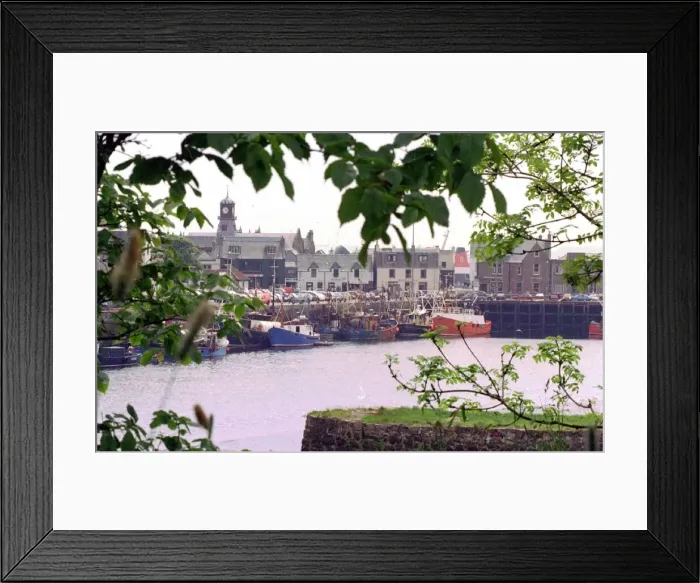 Framed Print : STORNOWAY general view of town and harbour Framed Print : STORNOWAY general view of town and harbour