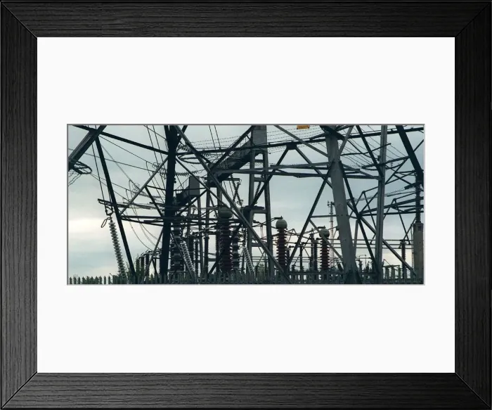 Framed Print : Electricity Sub Station