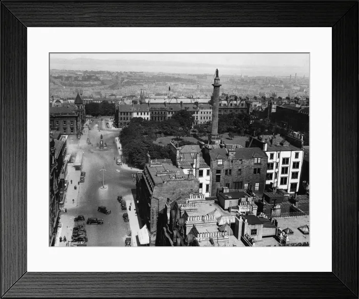 Framed Print : Edinburgh Aerial with monument, May 1939 Framed Print : Edinburgh Aerial with monument, May 1939