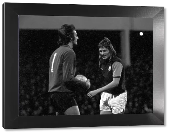 Football: F. A. Cup: West Ham F. C. (0) vs. Liverpool F. C. (2). January 1976 76-00045-071