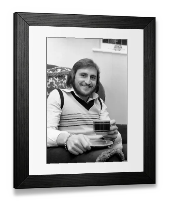 Framed Print : West Ham F. C. Frank Lampard at home. February 1975 75-01037-003 Framed Print : West Ham F. C. Frank Lampard at home. February 1975 75-01037-003