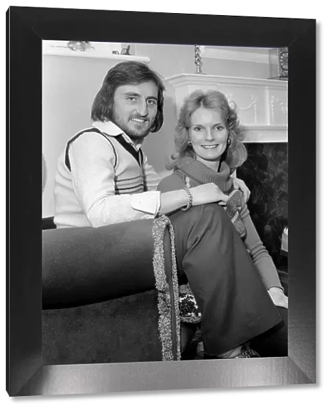 West Ham F. C. Frank Lampard at home with wife Pat. February 1975 75-01037