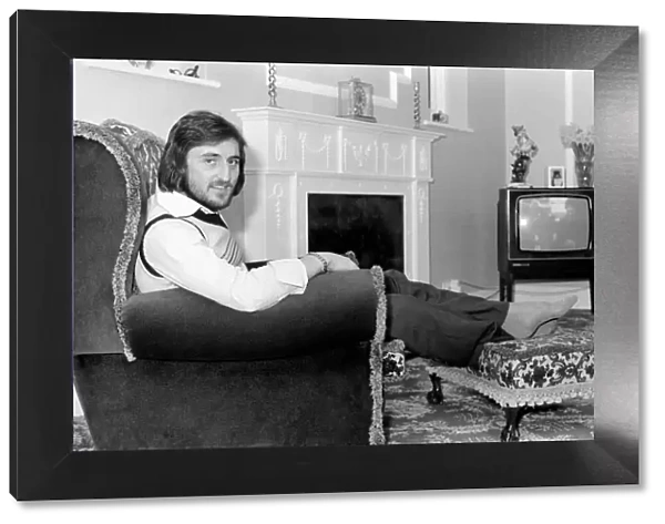 West Ham F. C. Frank Lampard at home. February 1975 75-01037-001