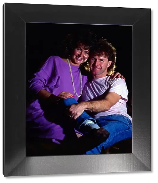 Davie Provan with his girlfriend Fiona November 1986