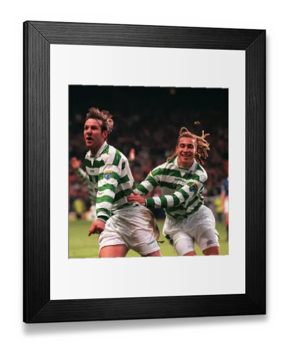 Framed Print : Celtic versus Rangers Scottish Football 2nd January 1998 premier league Framed Print : Celtic versus Rangers Scottish Football 2nd January 1998 premier league
