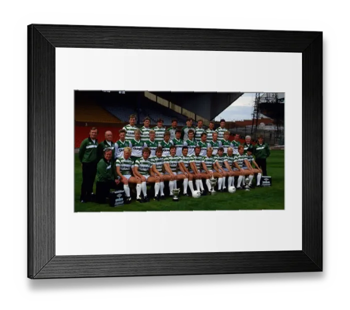 Framed Print : Celtic football team squad July 1986 Framed Print : Celtic football team squad July 1986