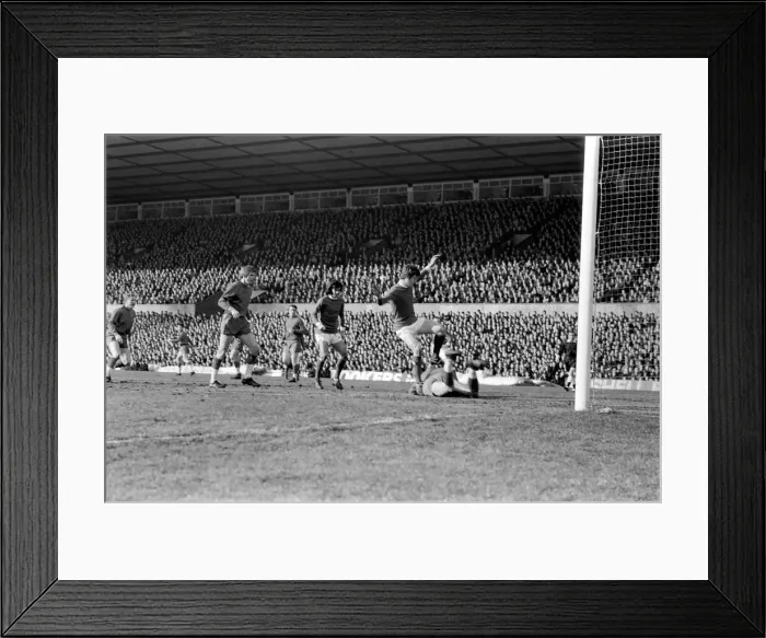 Framed Print : Manchester United v. Crystal Palace. Jackson the Crystal Palace Goalie dives