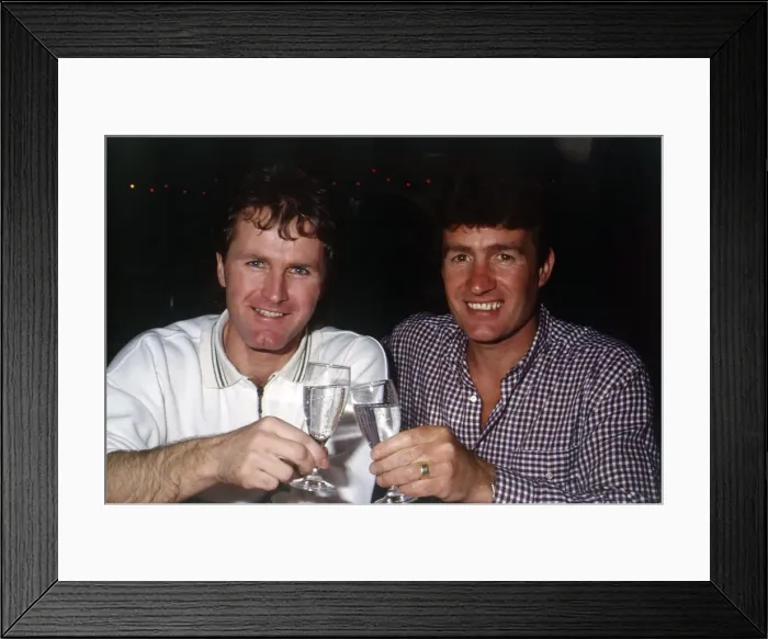 Framed Print : Sandy Jardine with Davie Provan May 1989 Framed Print : Sandy Jardine with Davie Provan May 1989