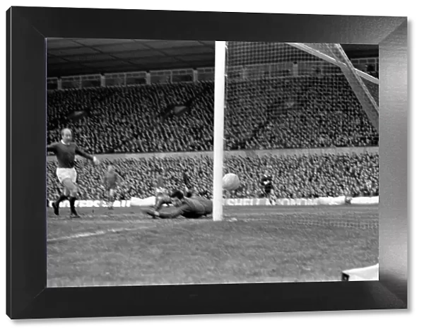 Manchester United v. Crystal Palace. Manchester United 1st goal scored by Brian Kidd