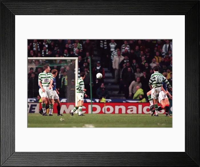 Framed Print : Celtic versus Rangers Scottish Football 2nd January 1998 premier league Framed Print : Celtic versus Rangers Scottish Football 2nd January 1998 premier league