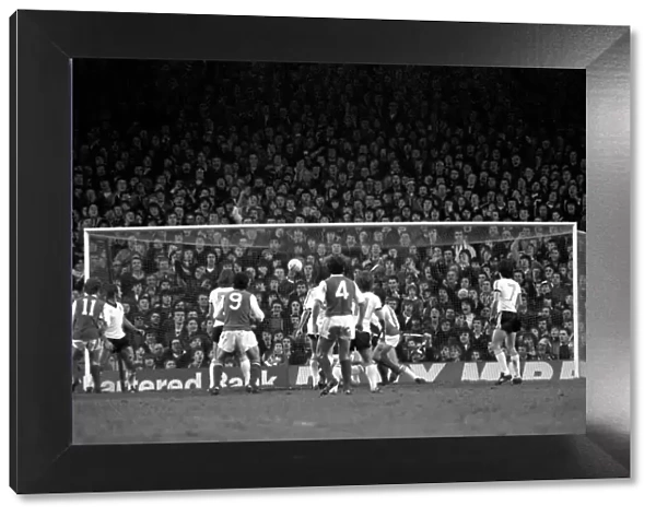 Arsenal (1) v. Ipswich (1). Action from the match. December 1980 80-07210-028