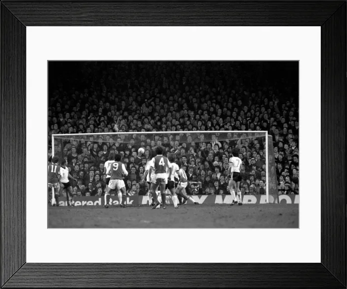 Framed Print : Arsenal (1) v. Ipswich (1). Action from the match. December 1980 80-07210-028 Framed Print : Arsenal (1) v. Ipswich (1). Action from the match. December 1980 80-07210-028