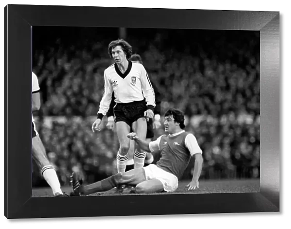 Arsenal (1) v. Ipswich (1). Action from the match. December 1980 80-07210-071
