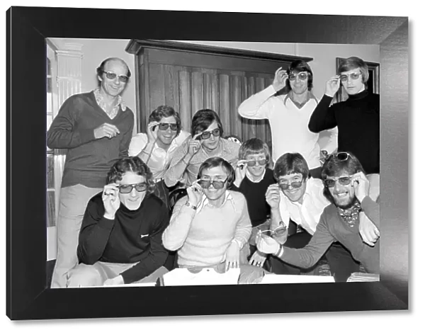 England Football Squad: England players trying on their new glasses