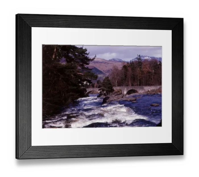 Framed Print : Falls of Dochart Killin Scotland 1972