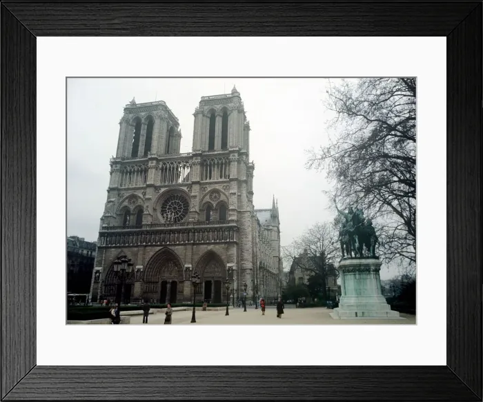 Framed Print : France Paris 1978 Notre Dame, Paris Framed Print : France Paris 1978 Notre Dame, Paris