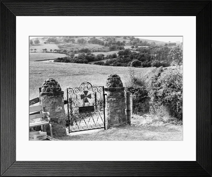 Framed Print : Scenery Landscape Graveyard A gate leading to the Prophets Grave 1647 - 1955 in