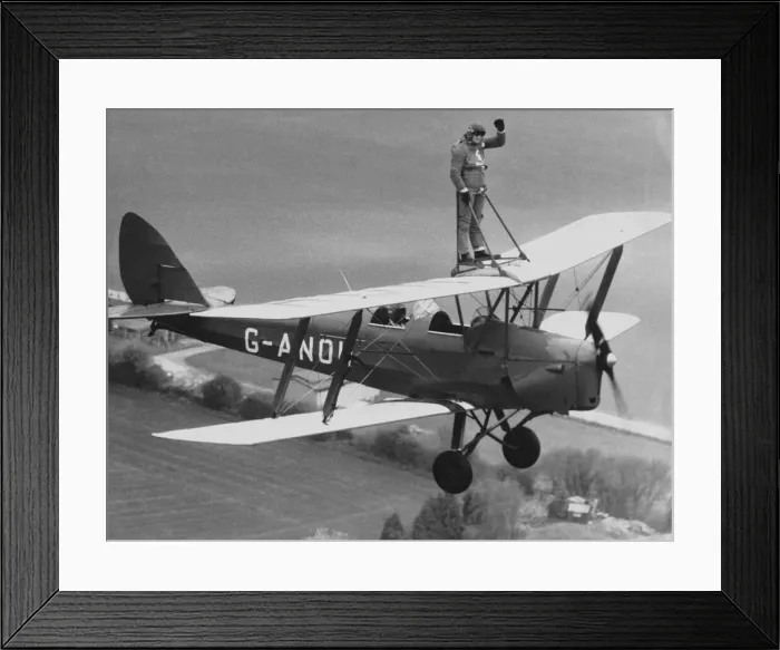 Framed Print : The De Havilland D. H. 82a Tiger Moth is probably the most well known biplane 2-seat Framed Print : The De Havilland D. H. 82a Tiger Moth is probably the most well known biplane 2-seat