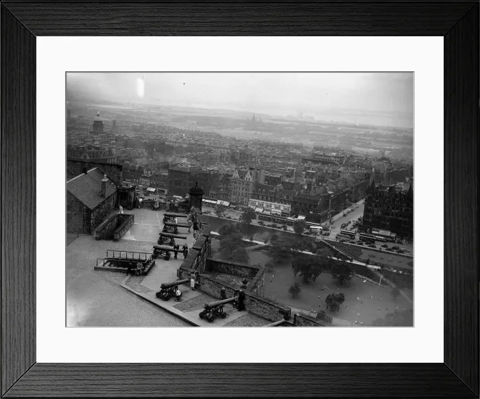 Framed Print : Edinburgh city view from the Castle 1950 Framed Print : Edinburgh city view from the Castle 1950