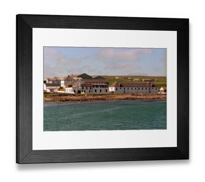 Framed Print : Islay coast line sea shore buildings Framed Print : Islay coast line sea shore buildings