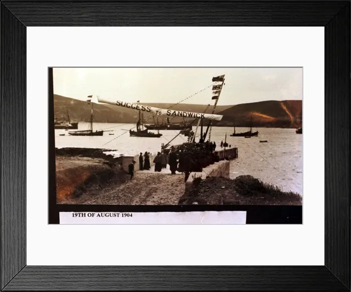 Framed Print : Community of Sandwick 1904