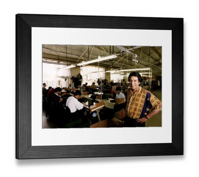  : Clothing Fashion Industry Nazim Uddin in his sweat shop in East London dbase