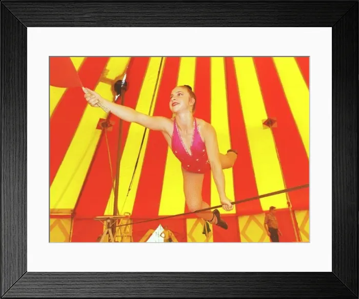  : Katy Baldock Circus Performer 1999 Tight Rope Walker during training practise