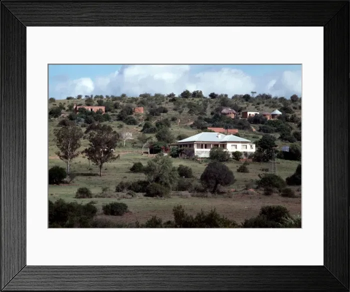 Framed Print : South Africa Typical cattle ranchers homestead Eastern Cape landscape Framed Print : South Africa Typical cattle ranchers homestead Eastern Cape landscape