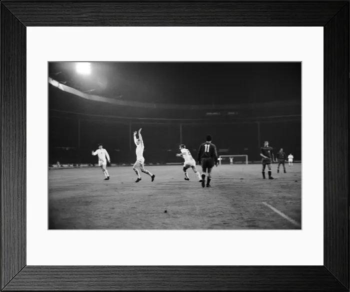 Framed Print : European Nations Cup Quarter Final First Leg match. England 1 v Spain 0