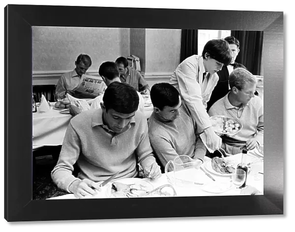 1966 World Cup The England squad at their base in Hendon where they stayed