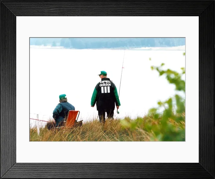 Framed Print : Republic of Ireland manager Jack Charlton at a fishing competition in July 1994 Framed Print : Republic of Ireland manager Jack Charlton at a fishing competition in July 1994