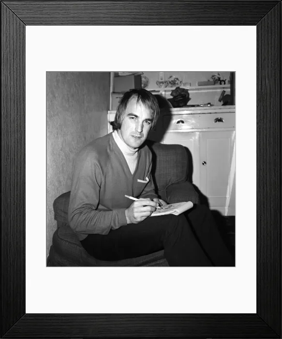 Framed Print : Southampton and Welsh International footballer, Ron Davies