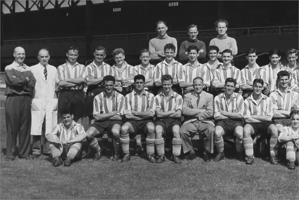 Sunderland AFC August 1953. Jimmy Cowan, Ted McNeill, Mapson