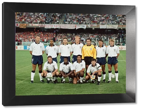 1990 World Cup First Round Group F match in Cagliari, Italy. England 0 v Holland 0