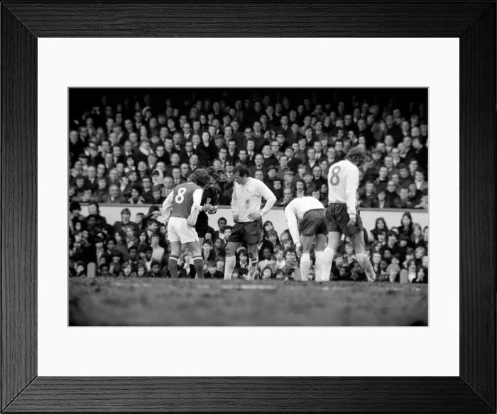 Framed Print : Arsenal v. Derby County F. A. Cup 5th round replay. Alan Ball of Arsenal (left Framed Print : Arsenal v. Derby County F. A. Cup 5th round replay. Alan Ball of Arsenal (left