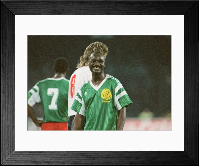 Framed Print : England v Cameroon World Cup Quarter Final match at the Stadio San Paolo, Naples, Italy Framed Print : England v Cameroon World Cup Quarter Final match at the Stadio San Paolo, Naples, Italy